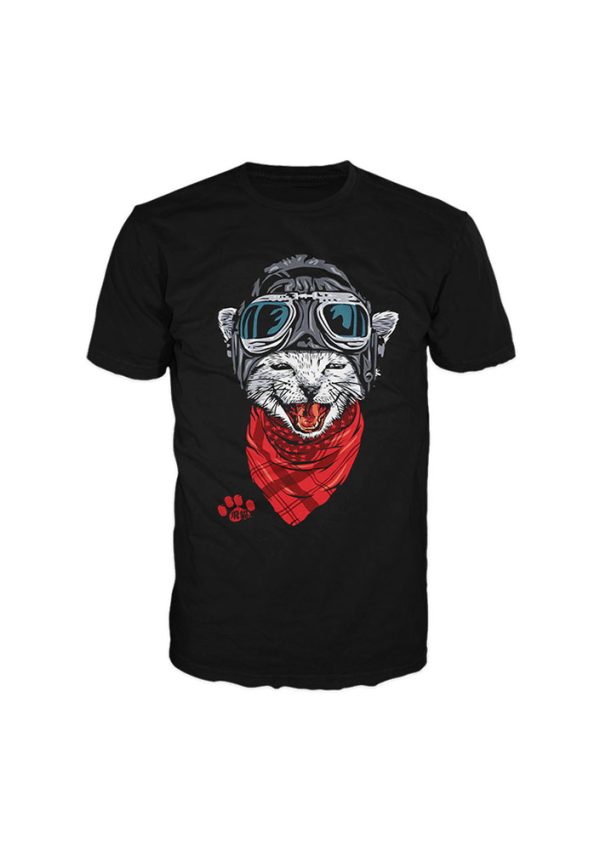 Remera Gato Casco