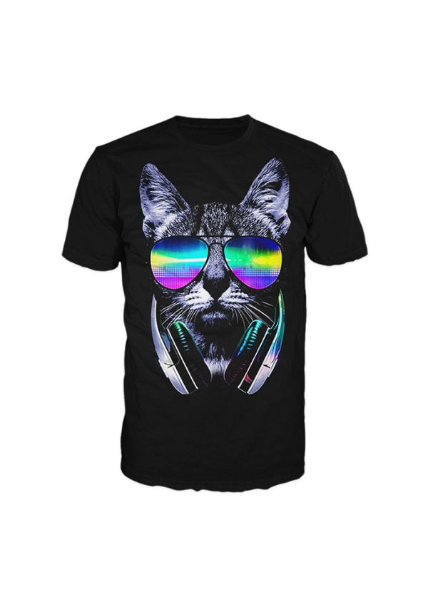 Remera Gato Auriculares